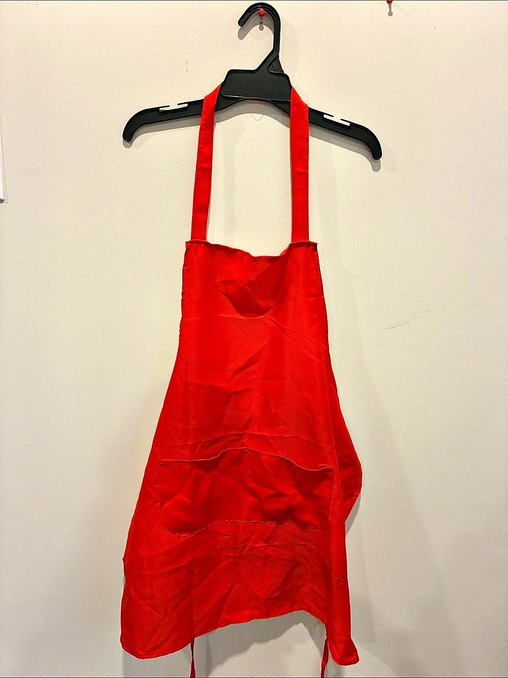 Color Block Apron in Red & Blue